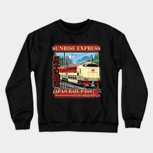 Sunrise Express – Overnight Sleeper Train from Tokyo to Izumo and Takamatsu Crewneck Sweatshirt